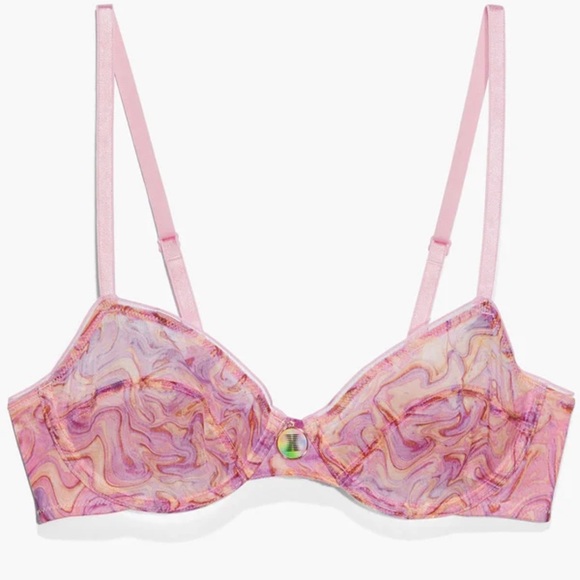 Savage X Fenty. 34B/M. Purple Pastel Holographic Honey - Picture 4 of 8